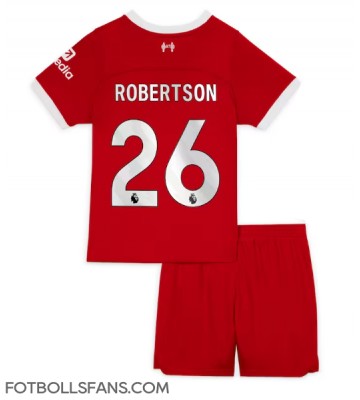 Liverpool Andrew Robertson #26 Replika Hemmatröja Barn 2023-24 Kortärmad (+ Korta byxor)